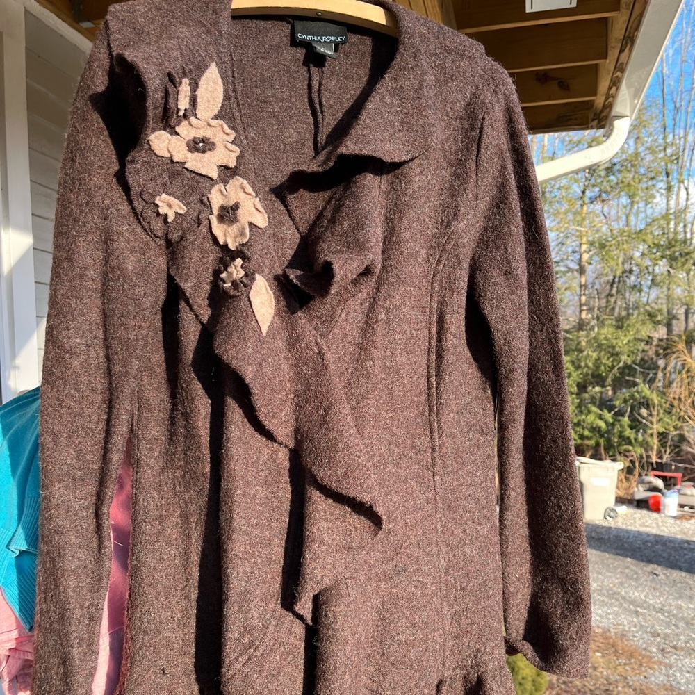 Cynthia Rowley sweater coat/jacket